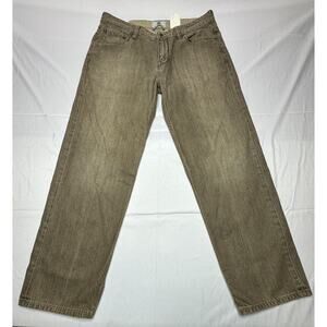 Timberland Men's Tan Brown Wide Leg Jeans - Size 36x32